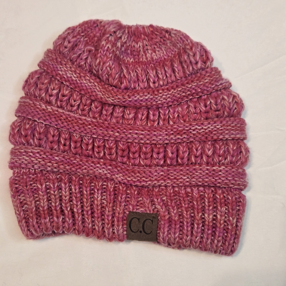 CC Fuchsia Knit Hat